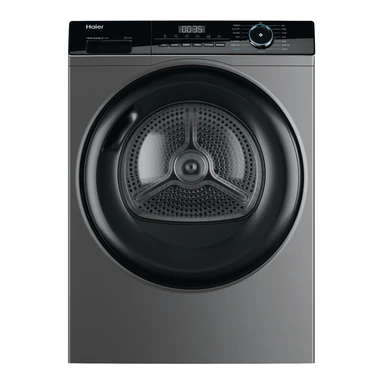 Haier I-Pro Series 3 Heat Pump Tumble Dryer HD80-A2939R-UK 8kg, A++ Energy Rated, Graphite