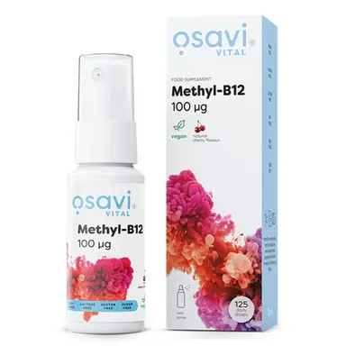 Osavi Vitamin B12 Energy Metabolism Oral Spray 100 mcg Cherry - 25 ml
