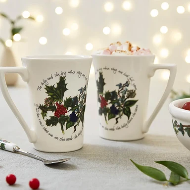 Portmeirion The Holly & The Ivy Mugs - Set of 2
