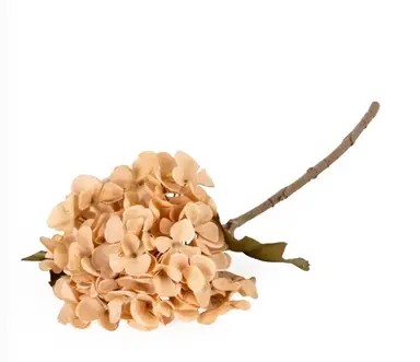 Candlelight Artificial Hydrangea Flower Stem Peach 46cm
