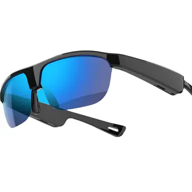 Verbex G02 Blue AI Glasses Smart Glasses Bluetooth Glasses Translation Glasses Listen to Music Answer Phone Calls Voice Wake-up Weather Forecast ChatGPT Connectivity