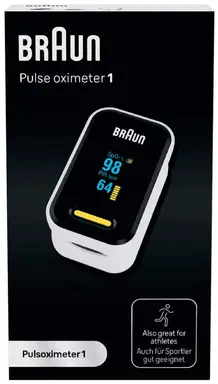 Braun YK-81CEU vingertop-pulsoximeter met tactiele druksensor