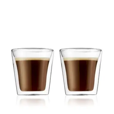 Bodum CANTEEN - Set of 2 Glasses 0.1L - Double Wall - Small