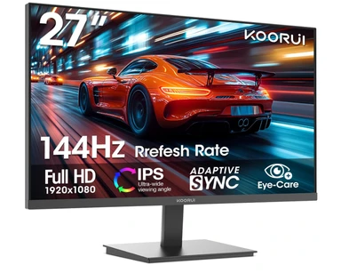 KOORUI E2711K Monitor 27 Zoll IPS FHD 144Hz  VGA HDMI 1.4