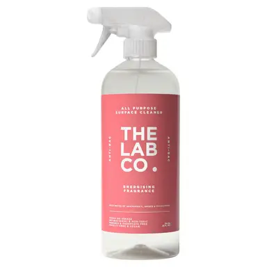 The Lab Co. Antibacterial  All Purpose Cleaner 750ml Multi Surface Cleaning Spray Energising Fragrance Grapefruit Amber Eucalyptus
