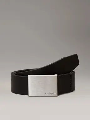 Calvin Klein formele plaque riem 3,5 cm zwart heren 115