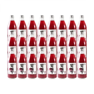 Hao Water Plum Delight (Bayberry Bruisende Vruchtensap) 300 ml x 24 Flessen - Doosverpakking