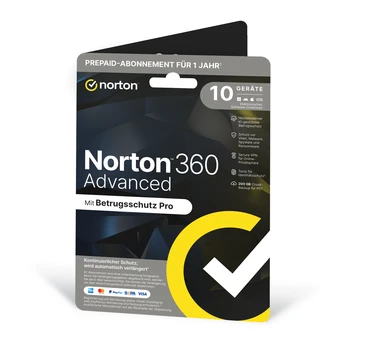Norton 360 Advanced 10 Geräte 1 Jahr (JD)