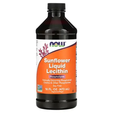 NOW Foods Sunflower Lecithin Daily Wellness Support Liquid - 473ml
