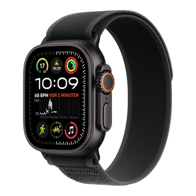 Apple Uhr Ultra 2 Schwarz TC Schwarz Trail S/M