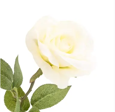 Candlelight Artificial Rose Flower Stem Peach 54cm