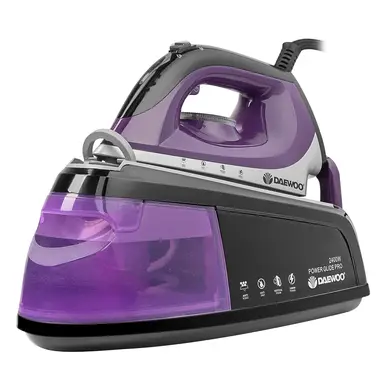 DAEWOO 2400W 1.2L Steam Station Iron – 2400W Power, 1.2L Tank, Continuous Steam Output – Purple