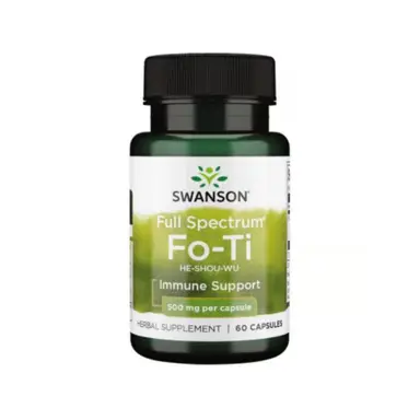 Swanson Fo Ti Hair Vitality 500mg Capsules - 60 Capsules