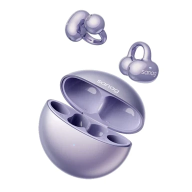 Sanag S6S Outdoor Sports Wireless Earphones Open-Ear Microphone with Touch-Activated Headphones S-S6S-Headphones-Purple