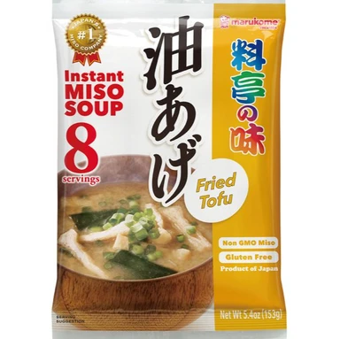 Marukome Instant Miso Soup Ryoutei No Aji Fried Tofu Flavour 153g