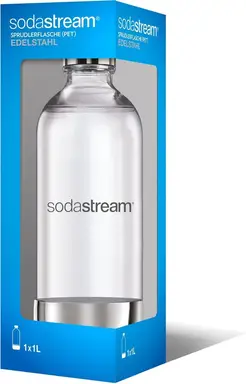 SodaStream Bruiswaterfles 1 L PET met RVS