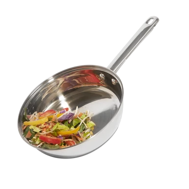Sabichi 24Cm Essential S/S  Frypan With Glass Lid