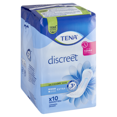 Tena discreet extra inlegkruisjes - 10 stuks