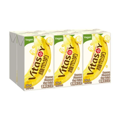 【durstlöschend】VITA:SOY Sojadrink Bananengeschmack 6 x 250 ml