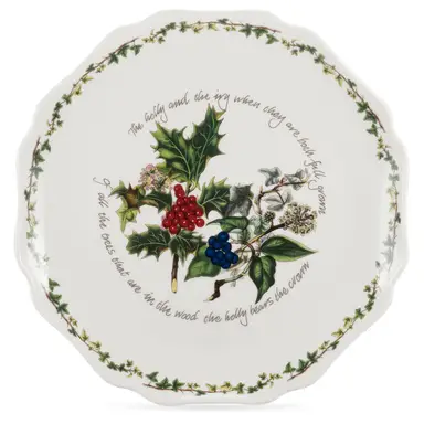 Portmeirion The Holly & The Ivy Scalloped Platter – Single