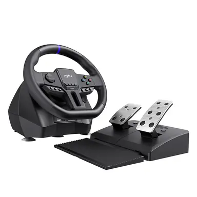 PXN Gaming Stuurwiel – 900° Rotatie, 16-bits Magnetische Encoder, RGB-licht, Multi-Platform Ondersteuning (PC/PS4/PS5/Android), Model V900 Gen2