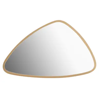 Interiors by Premier Wall Mirror Torino Triangular Gold 35x55cm