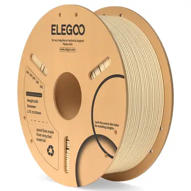 Elegoo PLA Filament, 1 kg, Papierspule, Beige