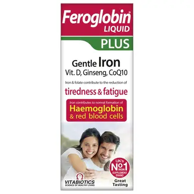 Vitabiotics Feroglobin Plus Iron Energy Support Liquid - 200ml