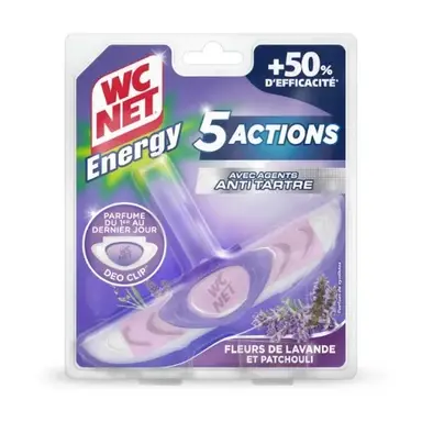 WC NET Bloc énergie 5-en-1 Lavande et patchouli 38 g