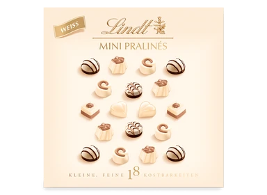 Lindt Mini Pralinés Weiß, 90g