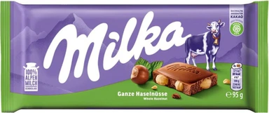Milka Schokolade Ganze Haselnüsse 95 g