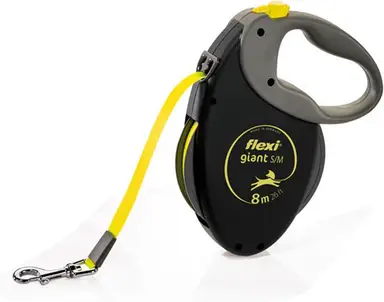 Flexi Hundeleine Giant Tape Neon bis 25 kg, M, 8 m
