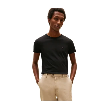 Tommy Hilfiger T-shirt slim stretch col rond noir XXXL