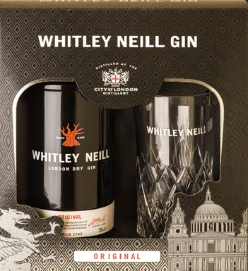 Whitley Neill Original Gin mit Glas 43.0 %Vol 0.7L