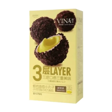 ZHENCAI Biscuits coeur coulant saveur matcha 100 g