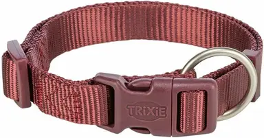 TRIXIE Jollypaw HB hoogwaardige Sangria rode halsband 15-25 × 1 cm