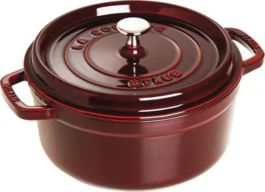 STAUB gietijzeren braadpan - 24 cm, grenadine rood