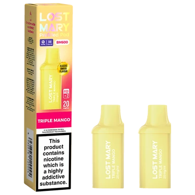 Lost Mary Bm600 Prefilled Podx2 Triple Mango