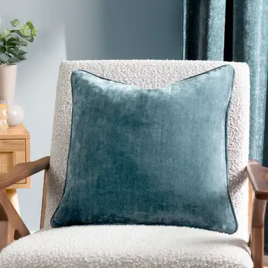 Yard Cushion Heavy Chenille Square Marine 50x50cm