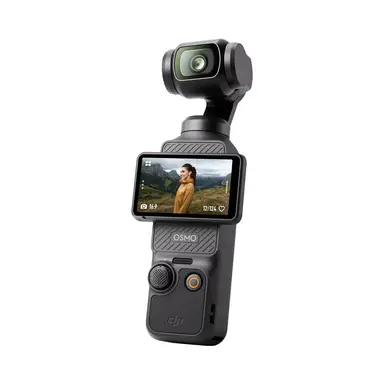 DJI Osmo Pocket 3, vlogcamera met 1-inch CMOS & 4K/120fps video, 3-assige stabilisatie, snelle focus, gezichts-/objectvolging, 2" draaibaar touchscreen, compacte videocamera voor fotografie en YouTube.