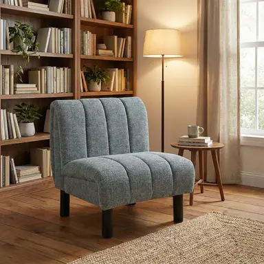 Accent Chair Lily Panelling Grey