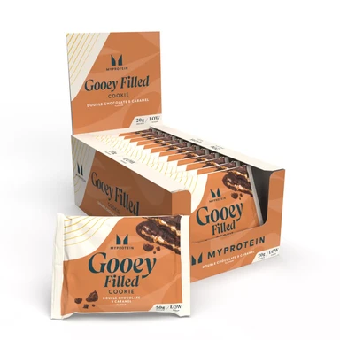 MyProtein Protein Filled Protein Nutrition Cookie Double Chocolate & Caramel Flavour - 12 x 75g