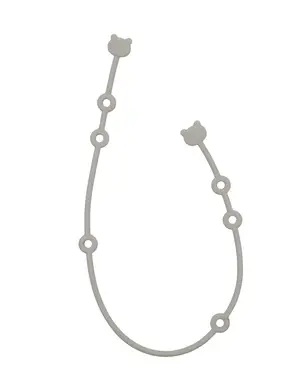 Kikka Boo Universal Holder for Pacifier, Cup or Teething Ring Platinum Silicone Sand