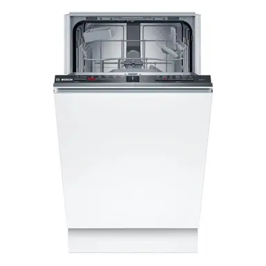 Bosch Series 2 SPV2HKX42G Wifi Connected Fully Integrated Slimline Dishwasher - Black Control Panel with Fixed Door Hinge Kit - E Rated