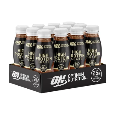 Optimum Nutrition hoog in proteïne eiwitshake chocolade 330 ml x 12 flessen