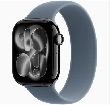 APPLE Watch Series 11 GPS + Cellular 42mm Jet Black Aluminium Case with Black Sport Band - S/M