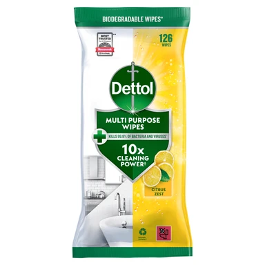 Dettol Anti-Bac Surface Wipes Citrus 126pk