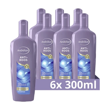 Andrélon Anti-Roos Shampoo - 6 x 300 ml - Voordeelverpakking
