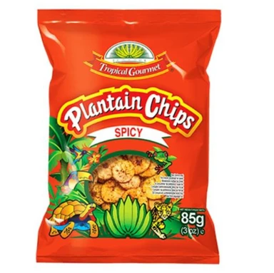 TROPICAL GOURMET Pittige bakbanenchips 85g