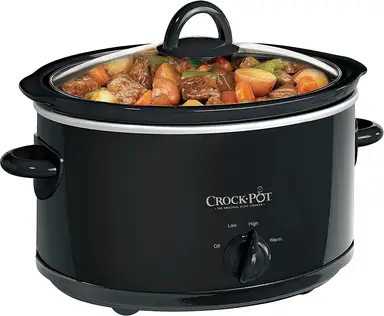 Breville Crock-Pot Slow Cooker - 3.7L (3-4 People), Black, Removable Easy-Clean Ceramic Bowl, Energy Efficient, CSC078